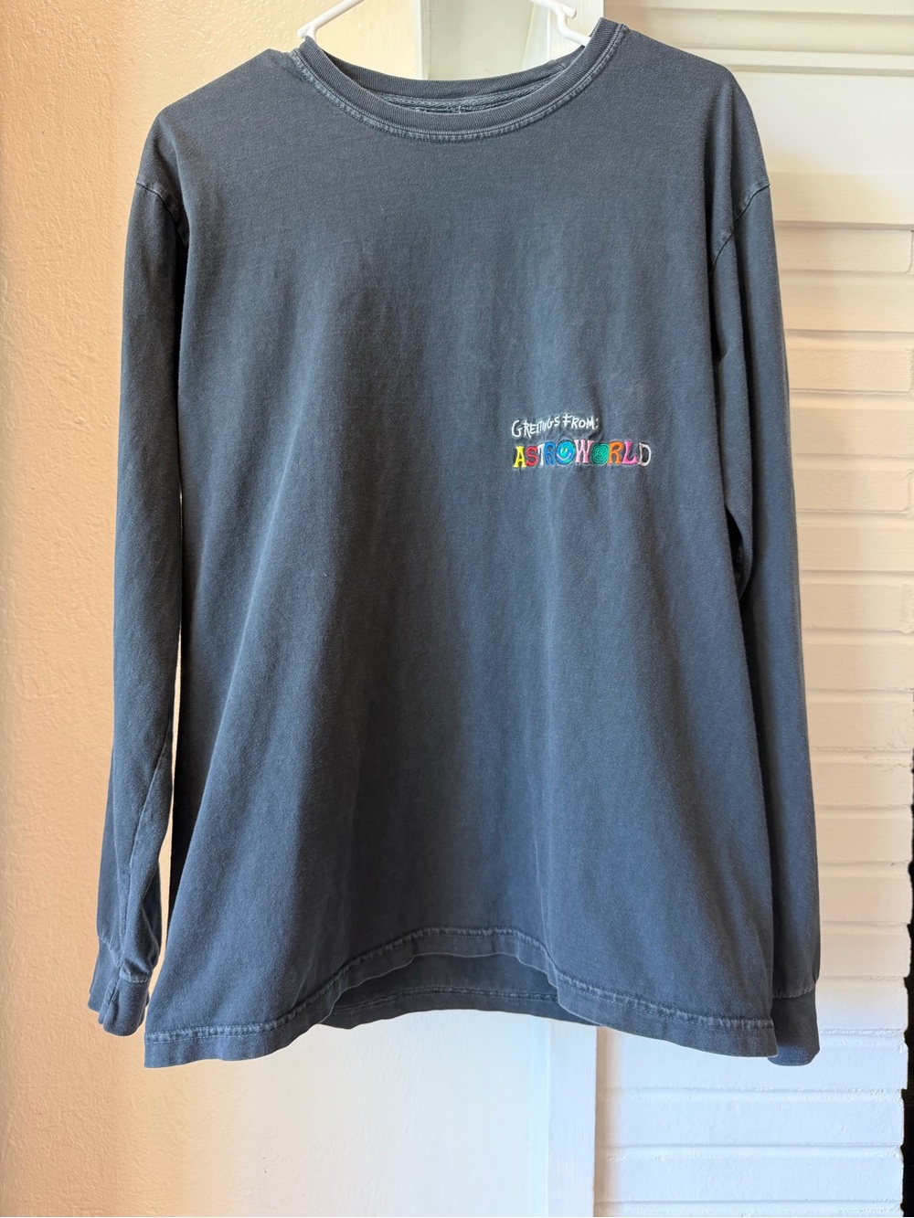 Travis Scott Astroworld Wish You Were Here Long Sleeve Graphic T-Shirt Medium
